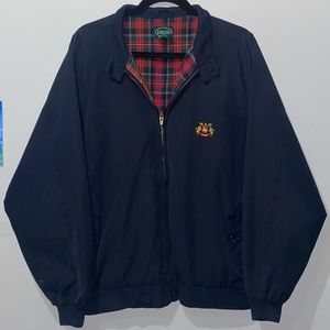 Vtg 90s Izod Full Zip Coach Jacket - Navy - Mens Sz L